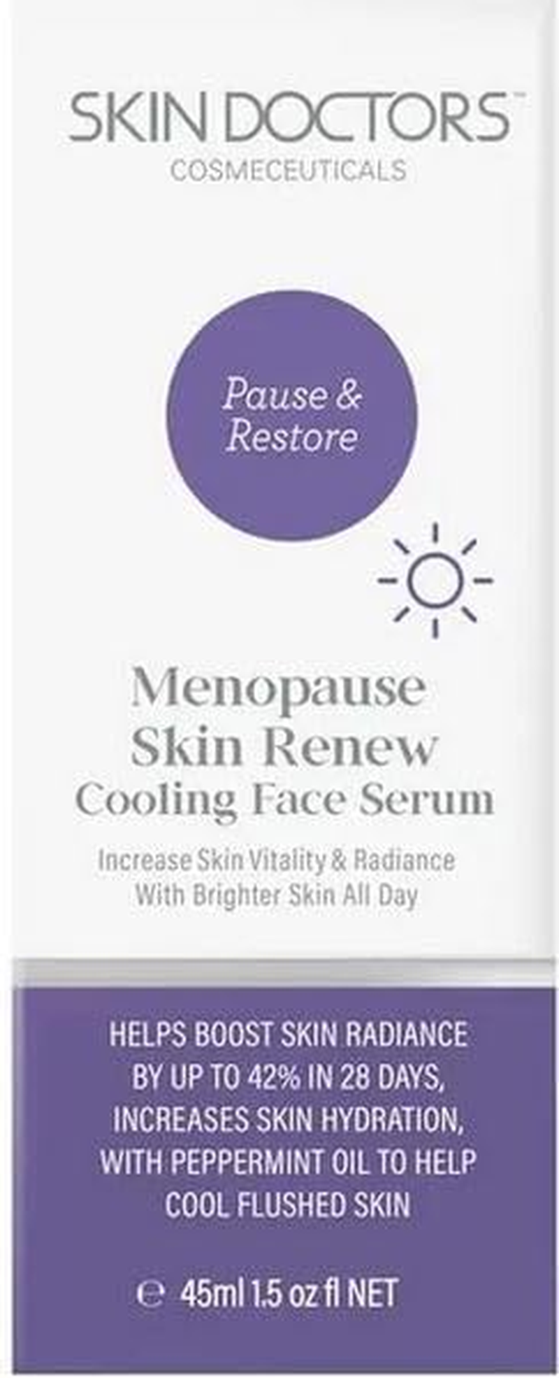 Skin Doctors Menopause Skin Renew Cooling Face Serum 45 Ml