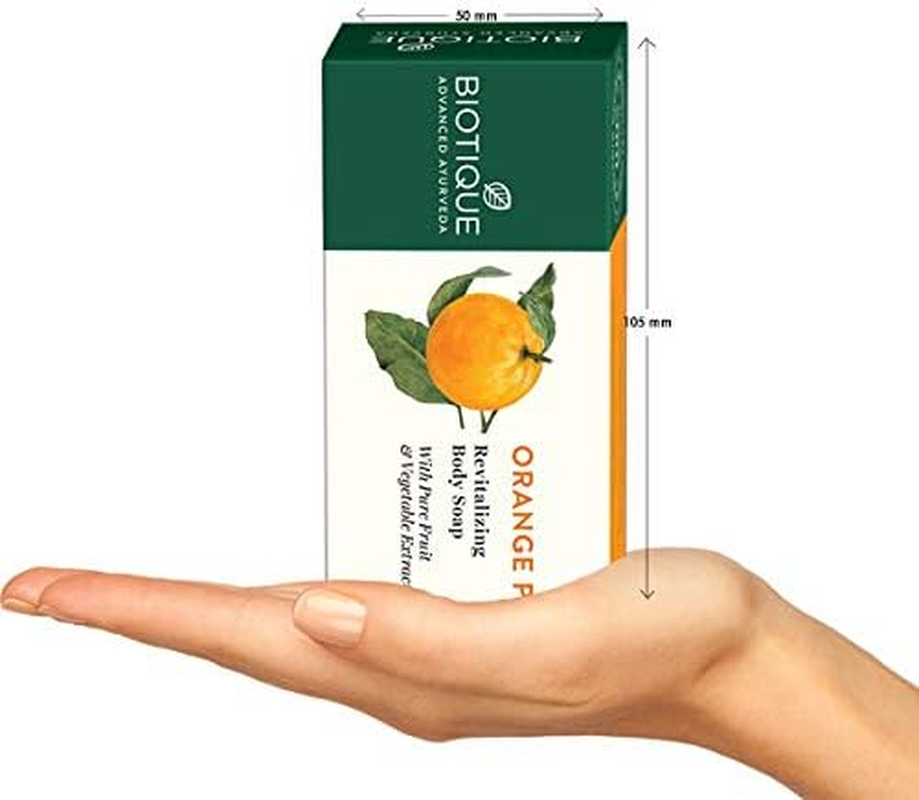 Biotique Bio Orange Peel Revitalizing Body Soap, 150G image number 6