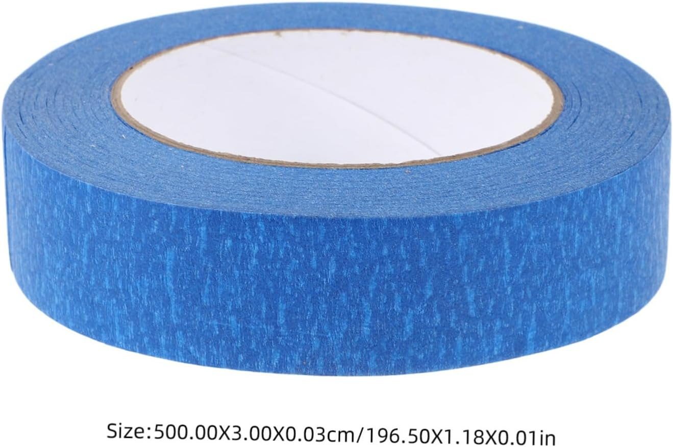 High Adhesion Blue Masking Tape 30Mm X 50M for Automotive Painting, Non-Residue Paper Tape Precise Edge Protection, Professional Spray Paint and Car Detail Use image number 4