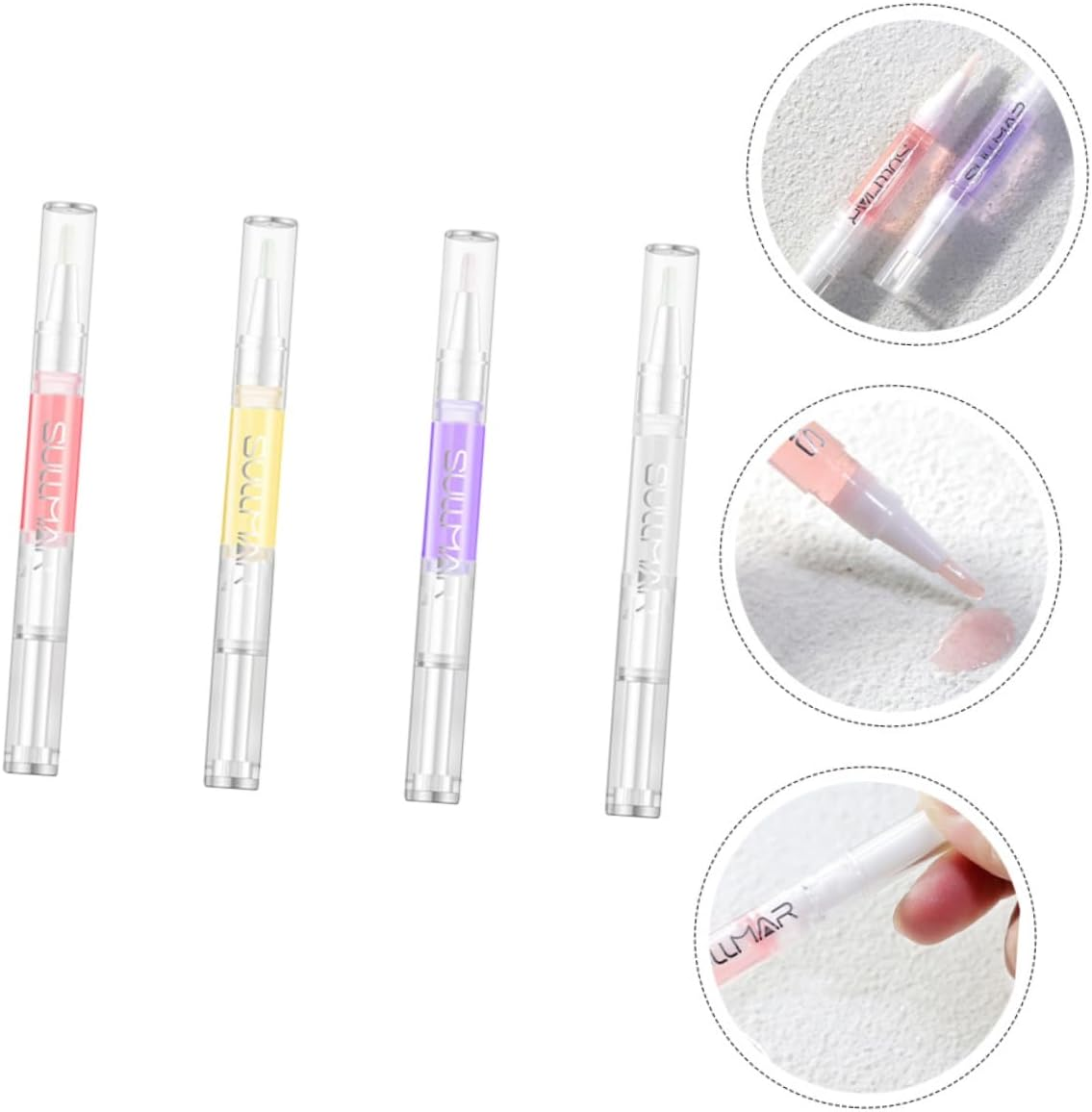 4Pcs Nail Care Essential Oil Pens Manicure Care Accessories Cuticle Remover Nail Repairing Oil Pen Tool image number 2