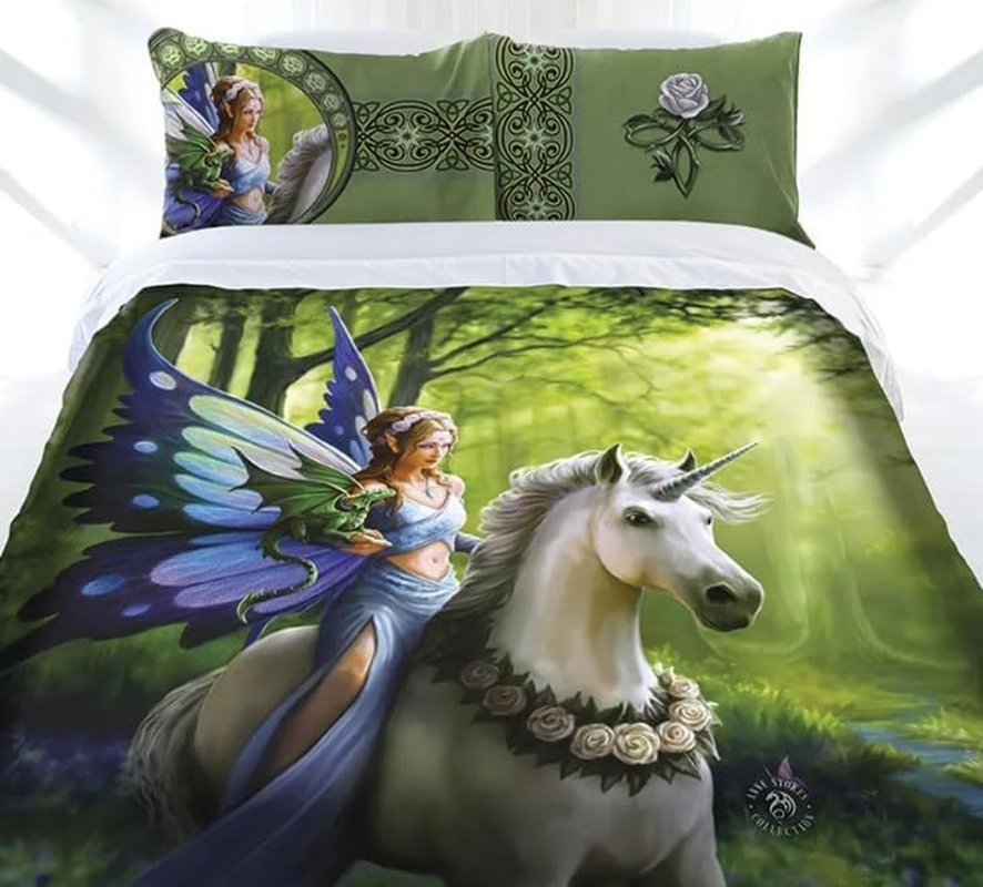 Anne Stokes Quilt Cover Set - Realm of Enchantment (King (U.S. Standard)) image number 1