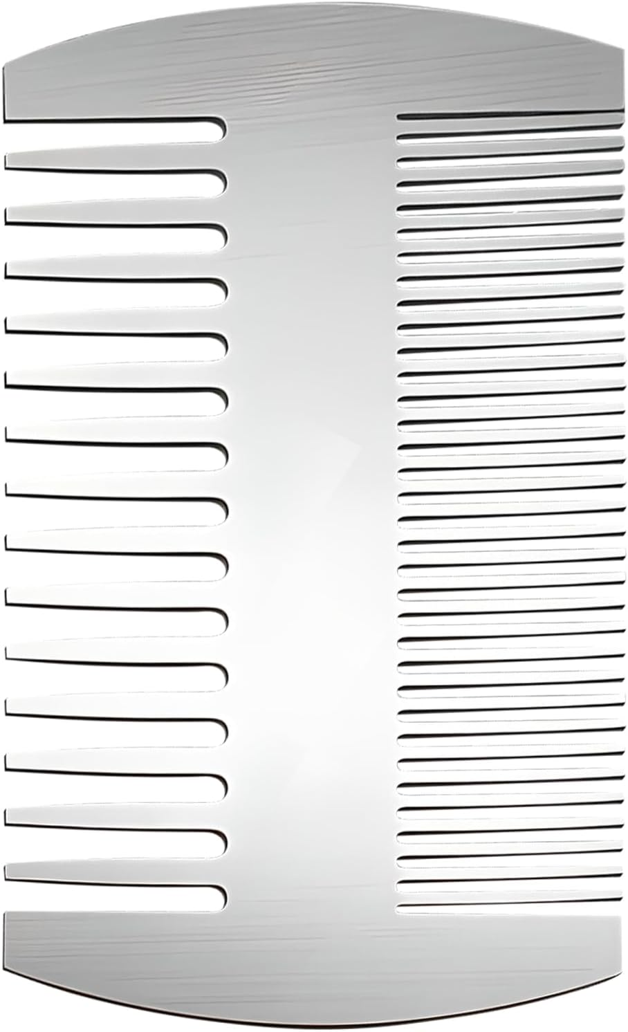 Stainless Steel Comb - Credit Card-Sized, Anti-Static Dual-Action Beard and Hair Comb, Perfect for Grooming on the Go, Presented in Elegant Gift Box image number 1