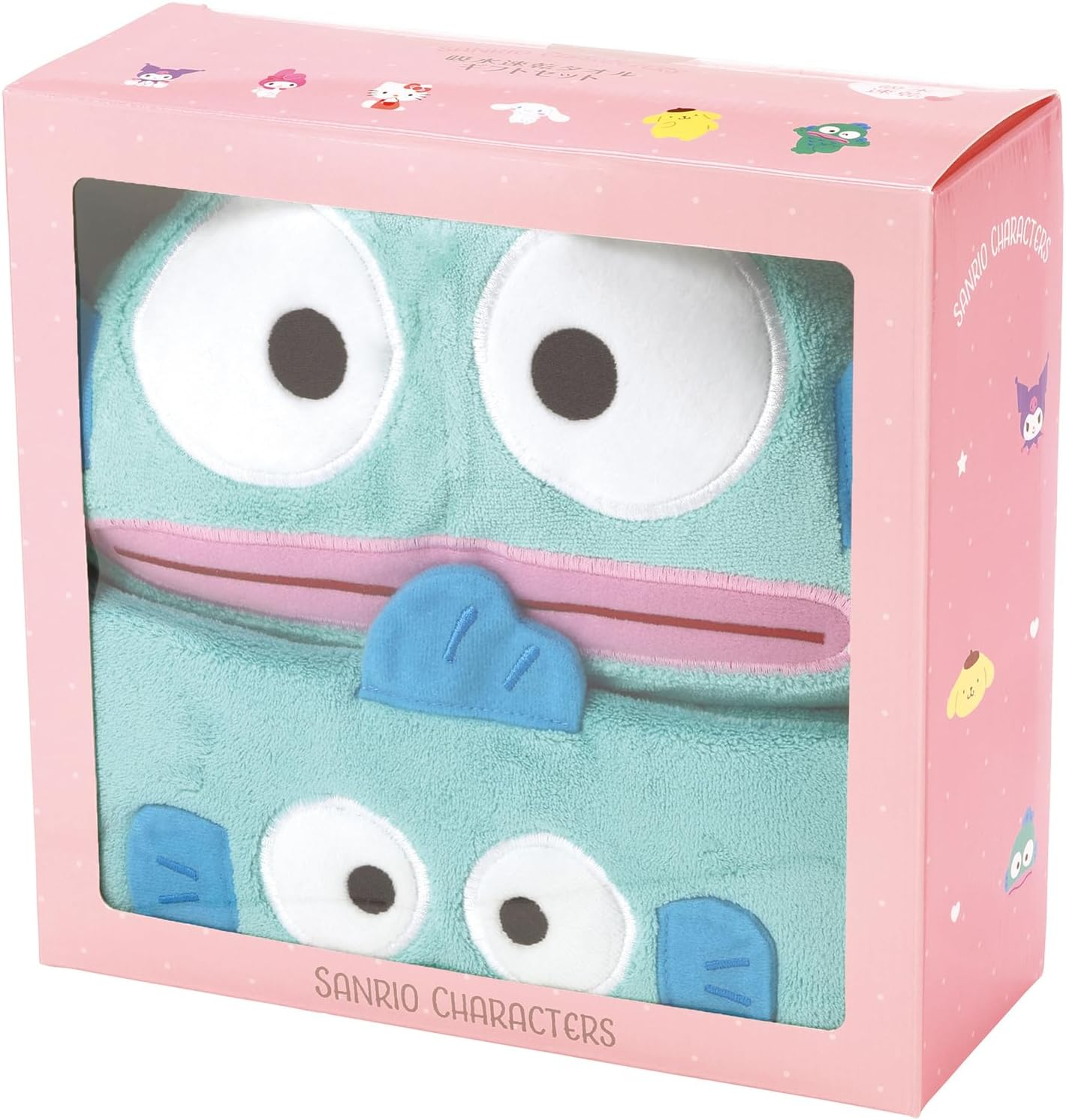 Skater SET1085 2-Piece Gift Set, Hair Dry Towel, Hooded Bath Poncho, Absorbent and Quick Drying, Sanrio Hangyodon image number 3