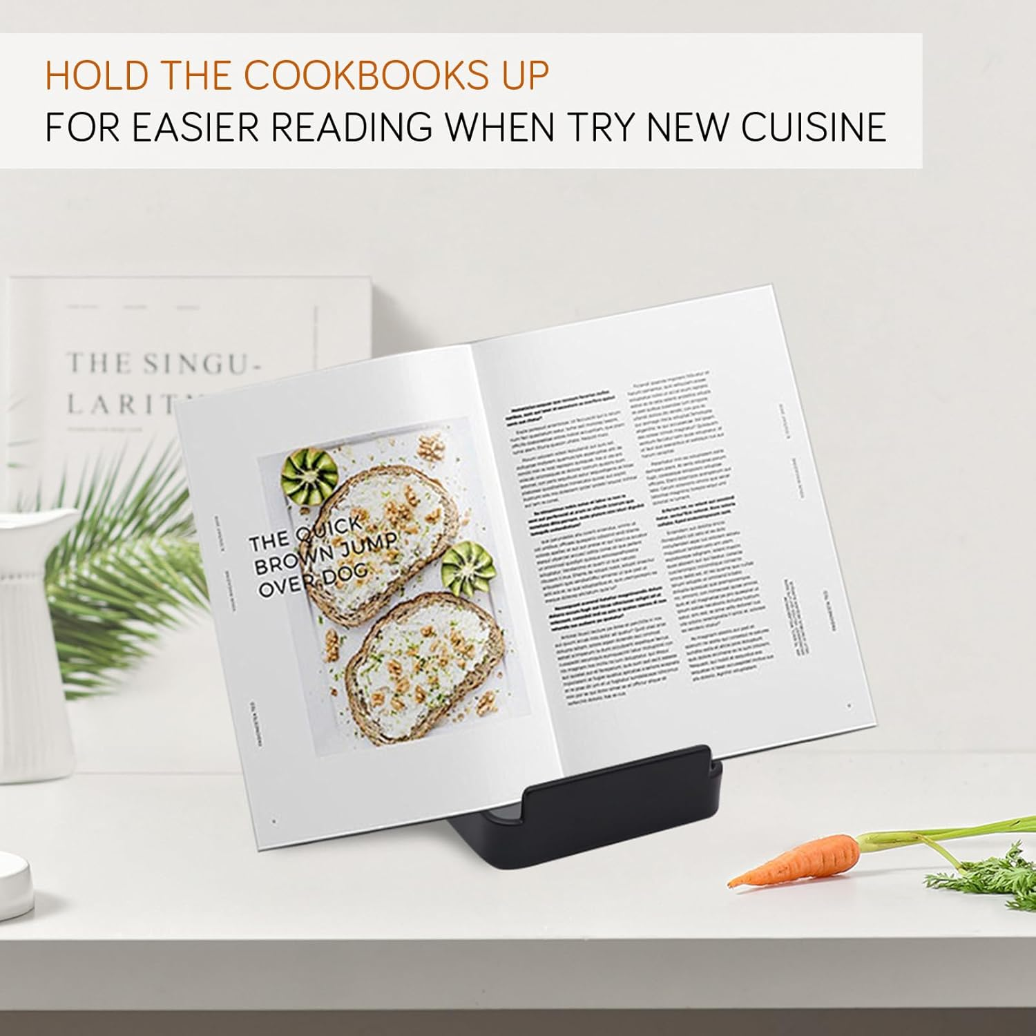 Vocheer Pot Lid Holder, Kitchen Organizer Rack Spoon Rest Rack Holder-Lid Stand for Utensils in Kitchen, Black image number 6