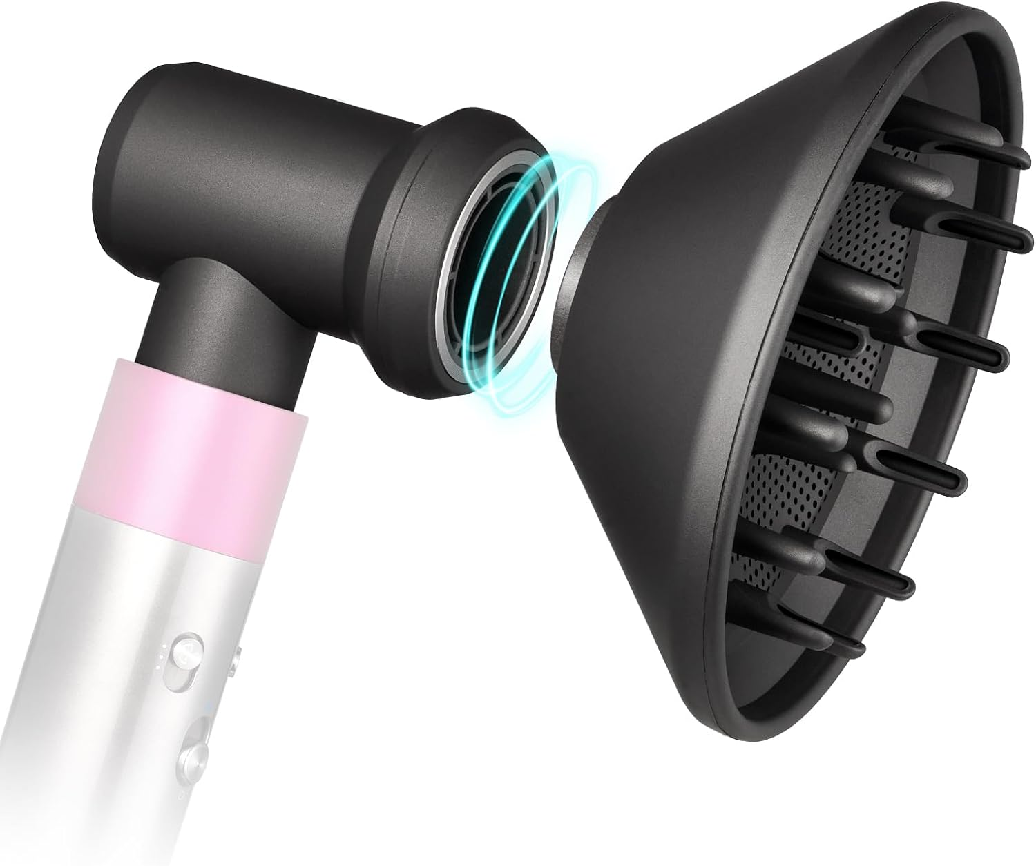 Upgraded Adaptor and Diffuser Replacement for Dyson Airwrap Attachments, Use the Diffuser Attachment Replacement for Dyson Airwrap to Shape Hair in Variety of Styles (Rose)