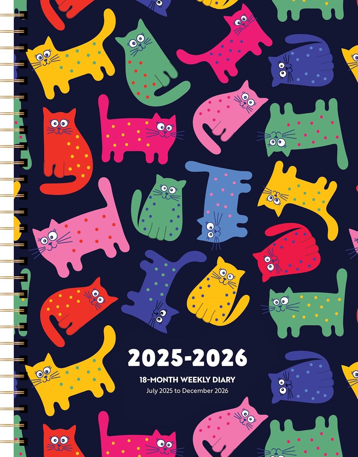 Colourful Cats | 2026 Diary Calendar | Browntrout | Notes Inspiration image number 1