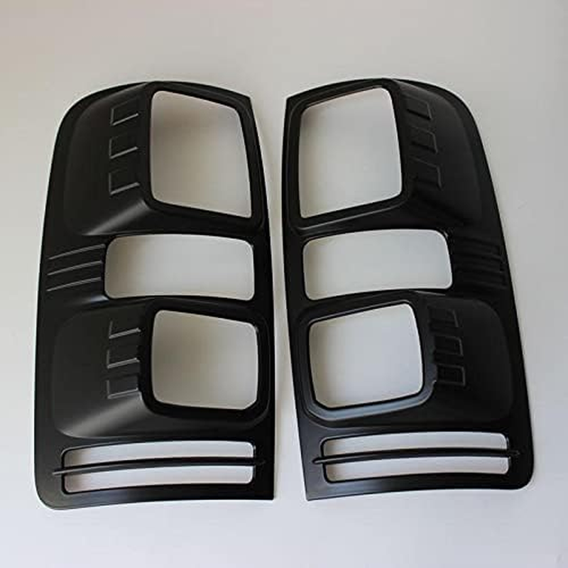 Tradieschoice 4X4 Matte Black Rear Light Trim Cover Surrounds for Holden Colorado 2012-2019 image number 1