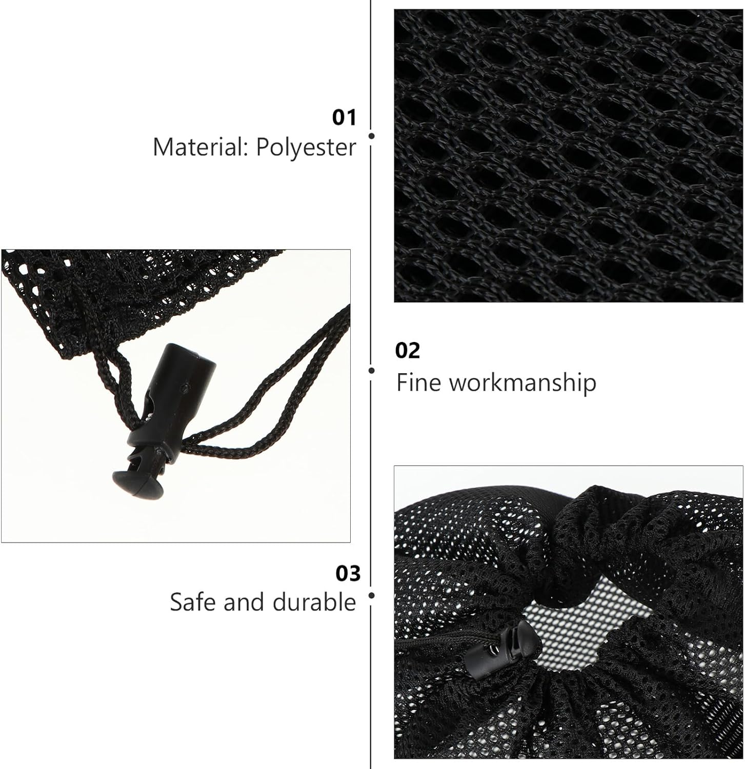 Veemoon 2Pcs Pump Barrier Bags with Drawstring Mesh Filter Pouches for Water Pump Protection Clog-Resistant Filter Media Bags Suitable image number 6