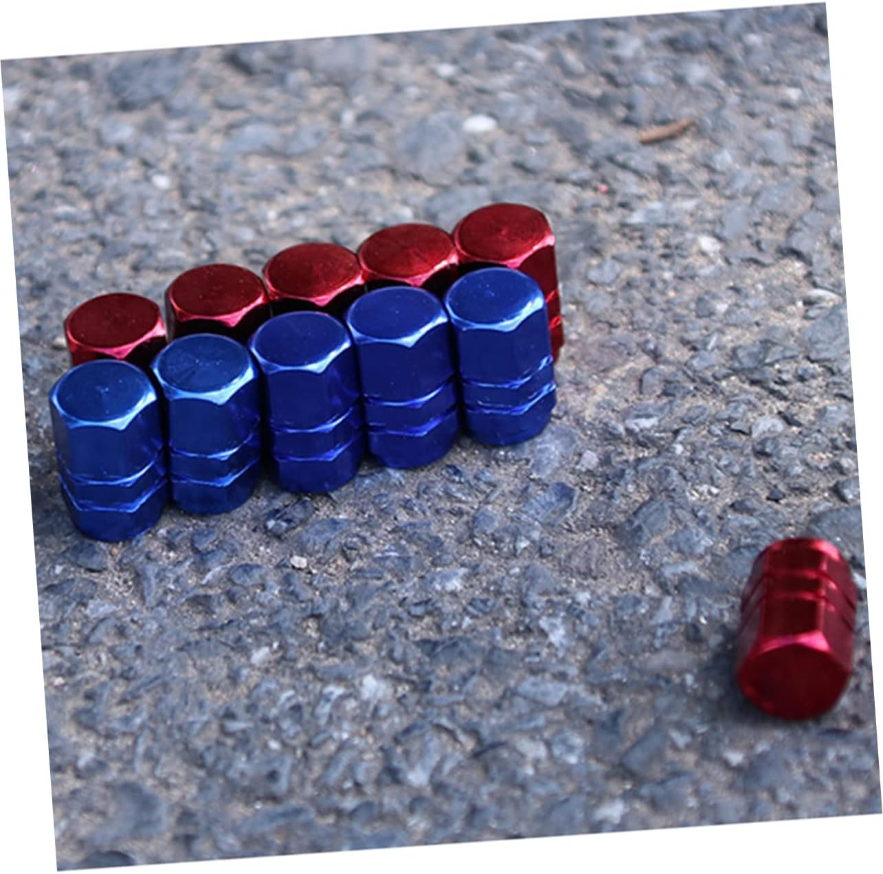 Gatuida 4Pcs Aluminum Alloy Wheel Cap Car Tyre Stem Caps round for Trucks Pickups image number 3