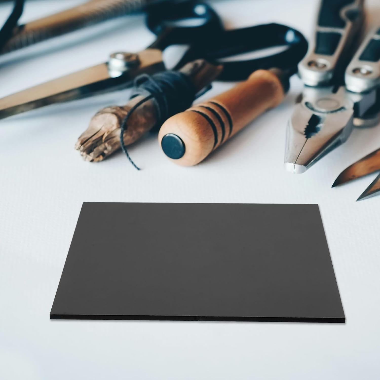 JECOMPRIS 10Pcs Sheet Black Acrylic Board Cast Square Panel Photo Frame Panel Acrylic Plate for DIY Acrylic Plate for Crafting DIY Crafting Acrylic Plate DIY Acrylic Plate image number 6