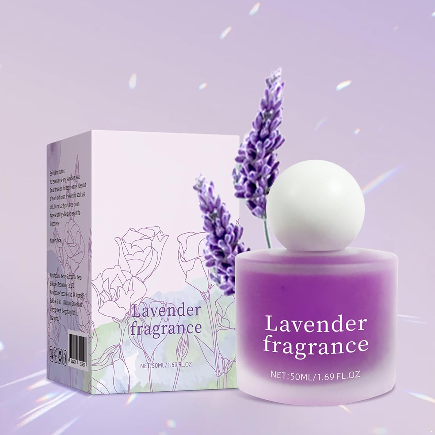 Yizyif Lavender Vanilla Fragrance Mist for Women 50Ml Light Scented Body Spray Alcohol Free Perfume Mist for Daily Use Work Date Night Purple One Size image number 4