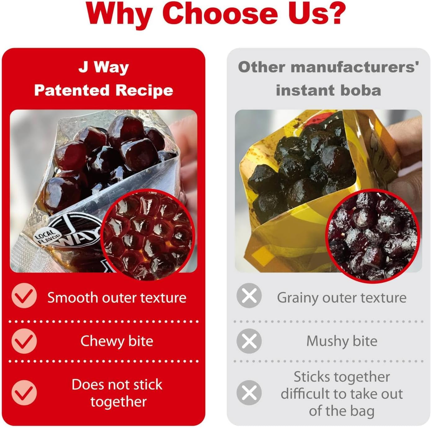 WAY Instant Boba Bubble Pearl Taro Tea Kit with Authentic Brown Sugar Tapioca Boba, Ready in under One Minute, Paper Straws Included - 3 Servings image number 5