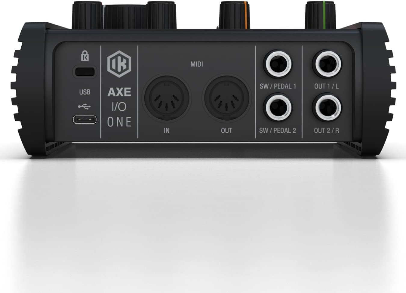 IK Multimedia AXE I/O ONE, Compact USB Audio Interface with Z-TONE Advanced Guitar Tone Shaping. USB-C Connector. Comes with TONEX SE and Amplitube 5 SE image number 2