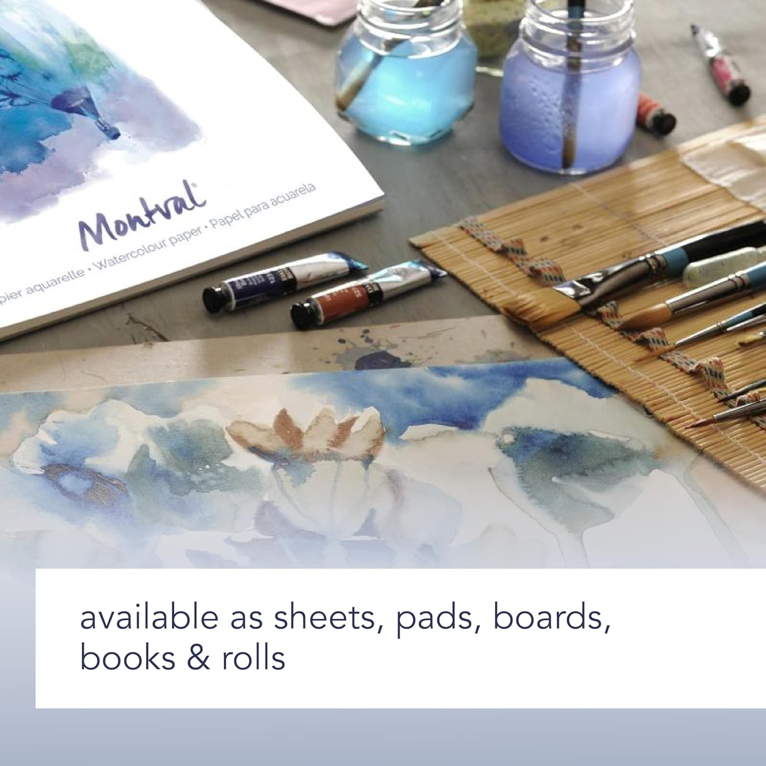 Canson Artist Series Montval Watercolor Paper, Wirebound Pad, 10X7 Inches, 20 Sheets (140Lb/300G) - Artist Paper for Adults and Students - Watercolors, Mixed Media, Markers and Art Journaling image number 4