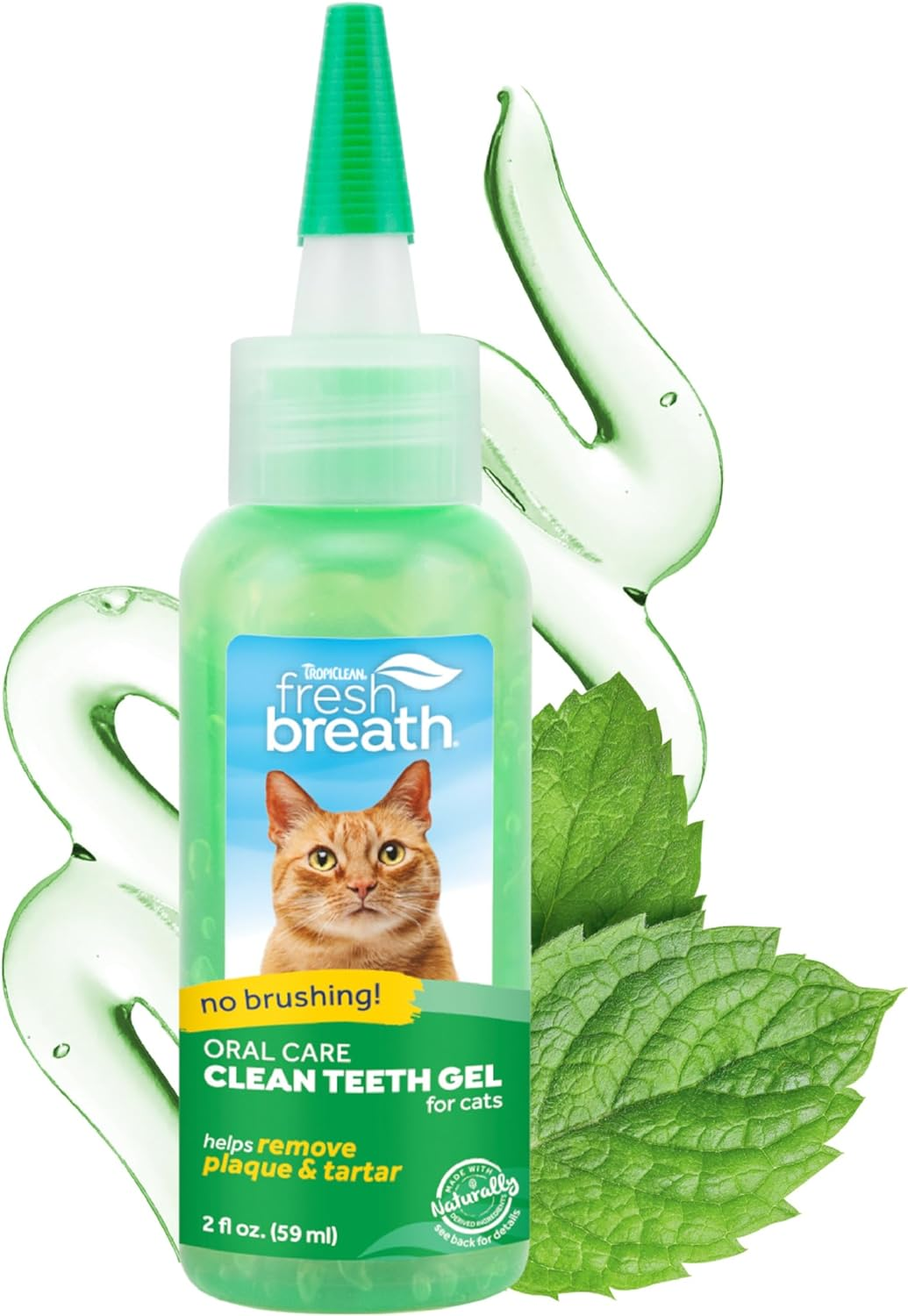 Tropiclean Fresh Breath Teeth Cleaning Oral Care Cat Gel 59Ml image number 3