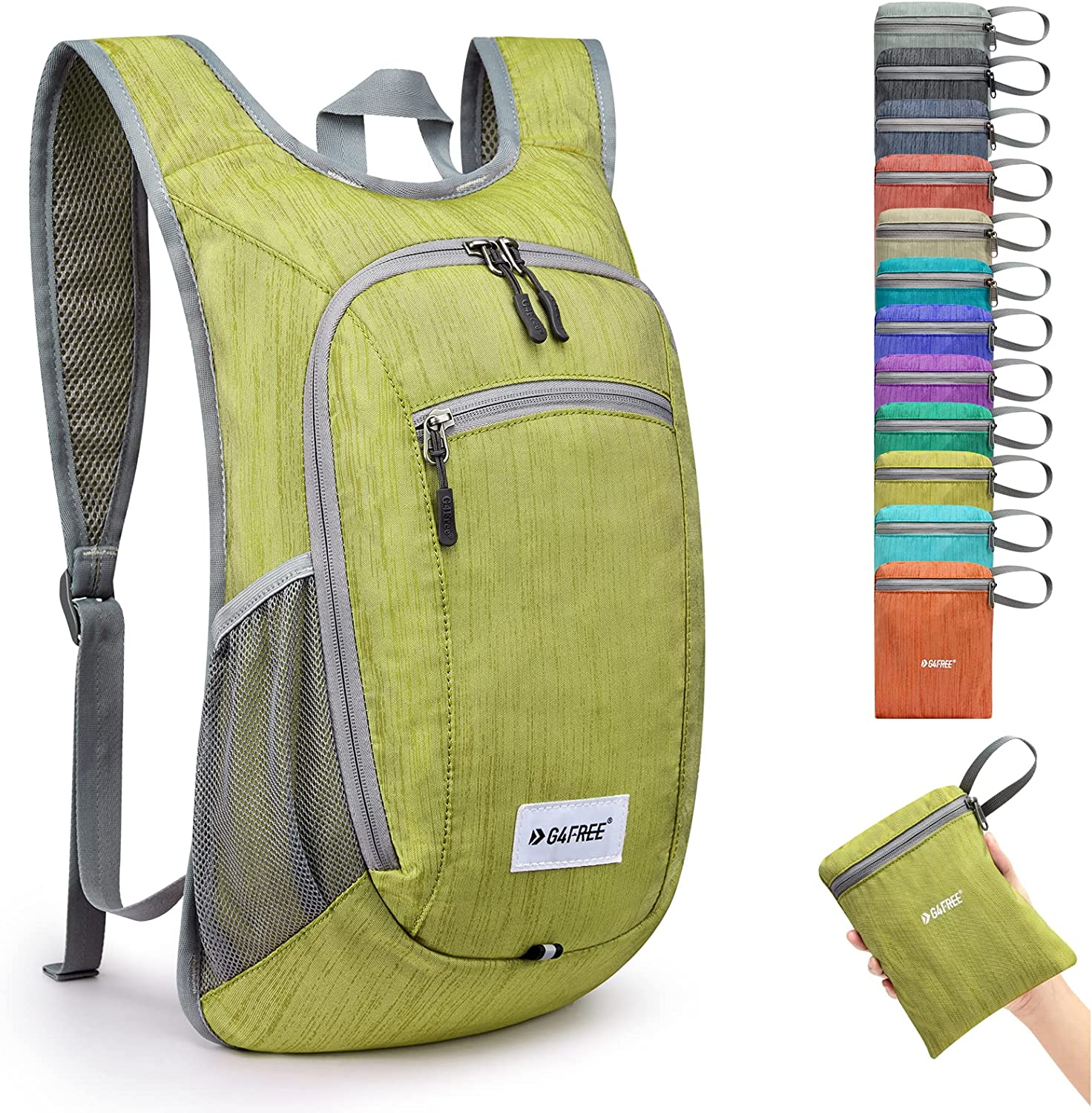 G4Free 10L/15L/20L Hiking Backpack Lightweight Packable Hiking Daypack Small Travel Outdoor Foldable Shoulder Bag image number 5
