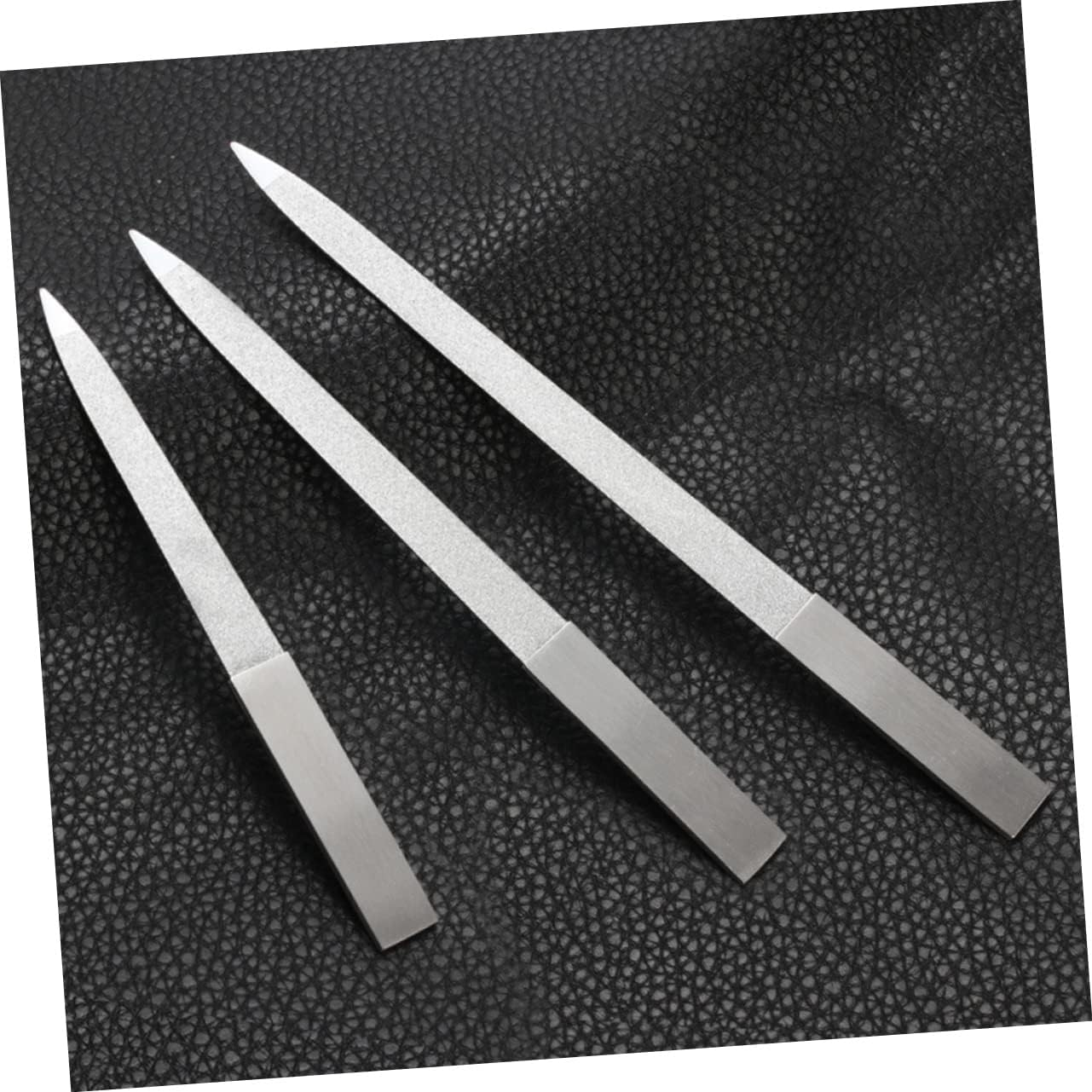 GLEAVI 6Pcs Stainless Steel Nail Files Double Sided Carborundum for Fingernails and Toenails Manicure Tools for Smooth Finishing Travel-Friendly Design image number 3