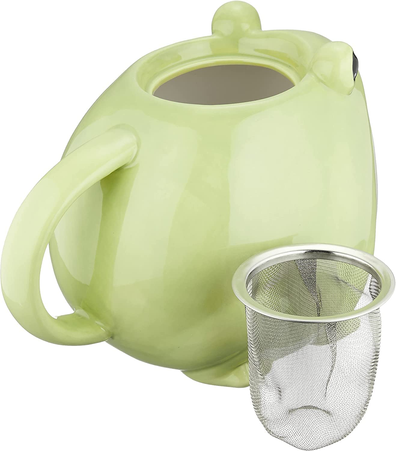 Sunart SAN3293 Cute Tableware Teapot & Tea Cup Set, Frog Parent and Child, 20.3 Fl Oz (600 Ml), 45.1 Fl Oz (140 Ml) image number 5
