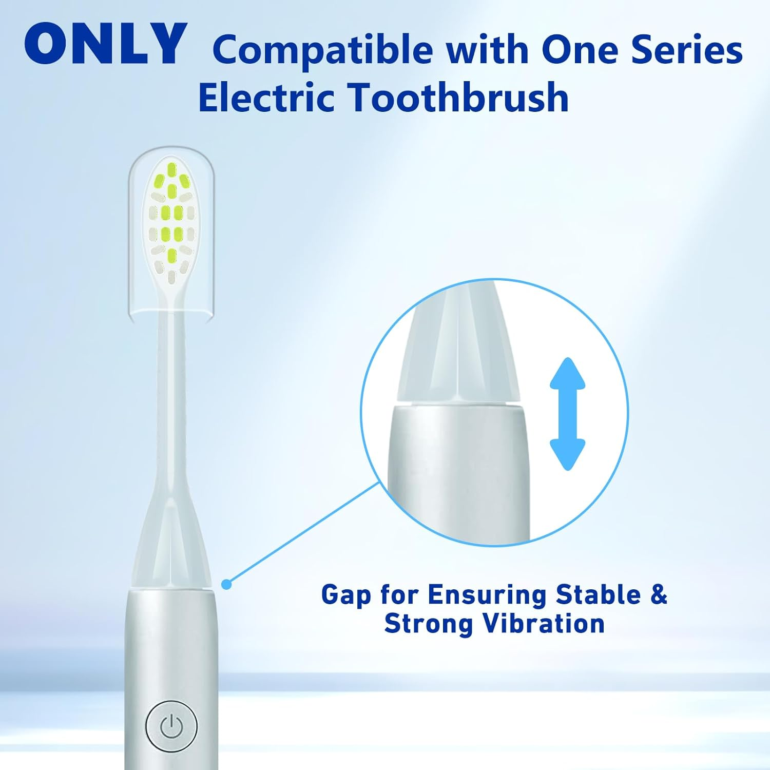 Compatible with Philips One Series Sonicare Electric Toothbrush Replacement Brush Heads,For Philips One HY1100 HY1200 BD100/AZ Series Electric Toothbrush,10 Pack (Mint Light Blue, M) - Mint Light Blue image number 4