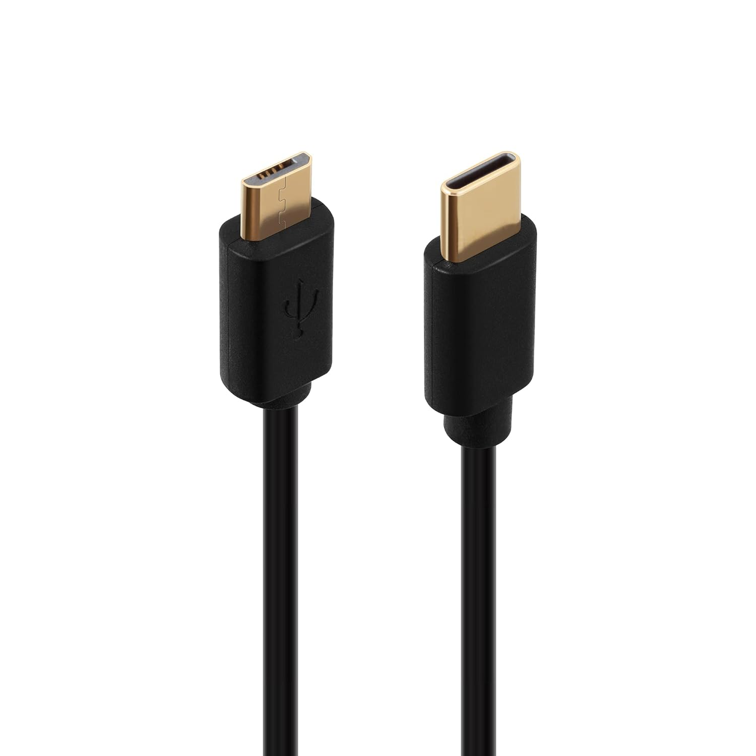 Conecto 1.50 M USB C to Micro USB 2.0 Connection Cable, Gold-Plated Connector Contacts, Data Cable and Charging Cable, Black image number 6