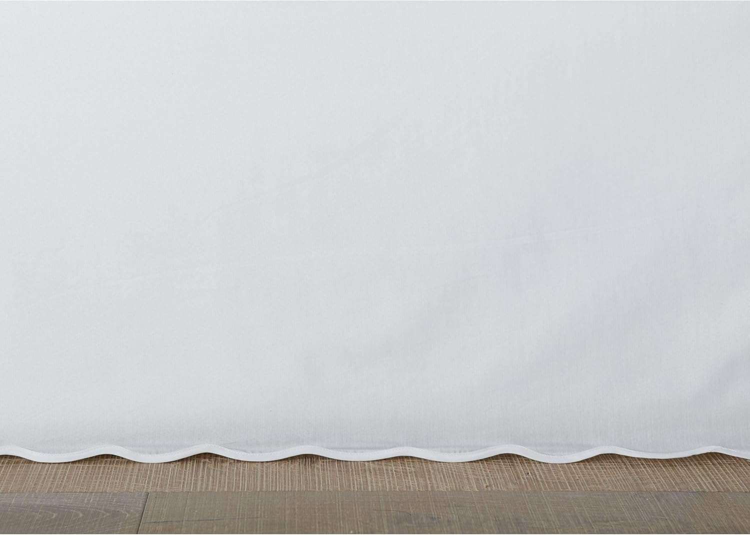 Stone Cottage - Queen Bedskirt, Cotton Tailored Bedskirt with Split Corners, Simple Stylish Home Decor (Solid White, Queen) image number 2