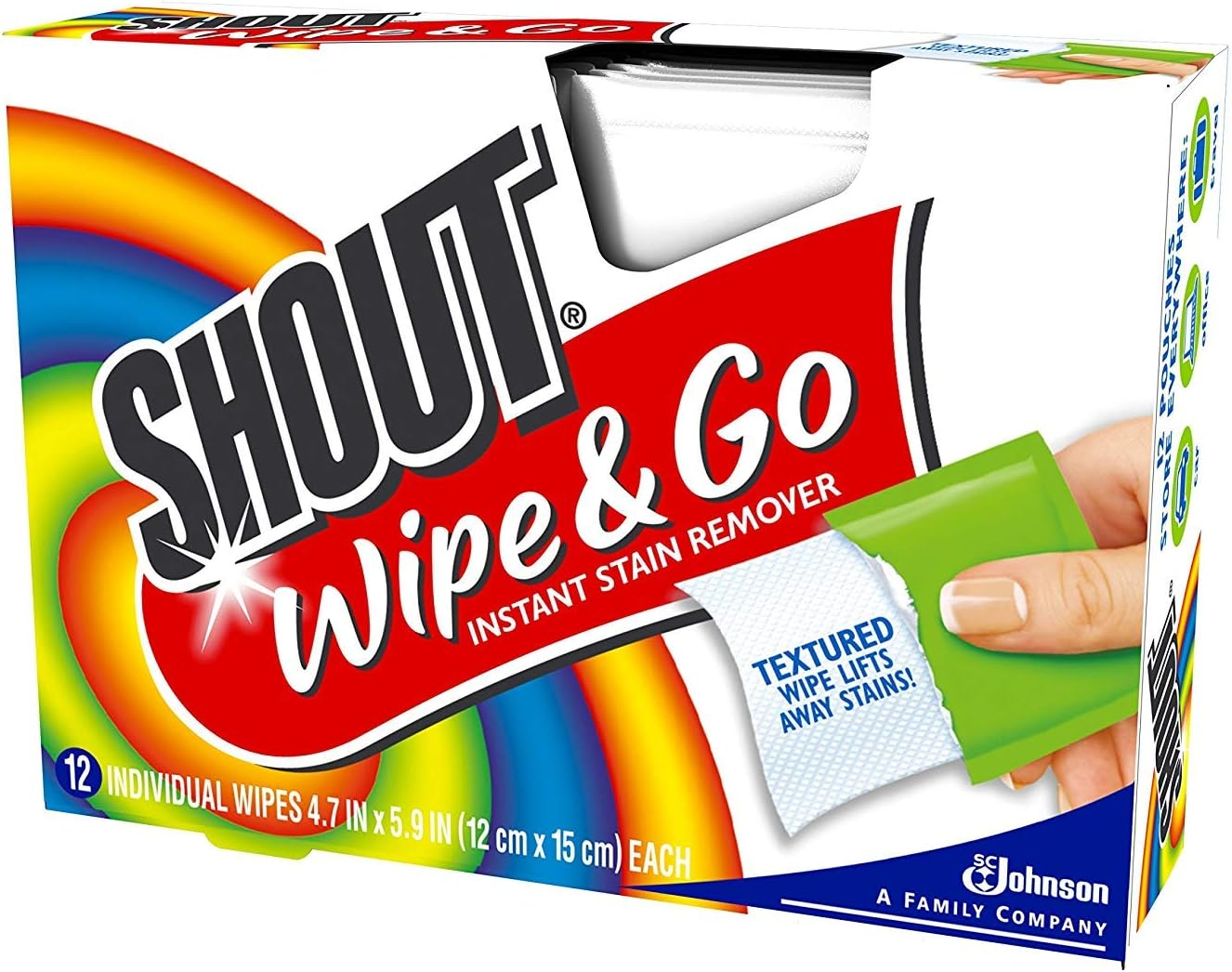 Shout Wipe & Go 12Ct Wipes 4 Pack, Multicolor image number 1