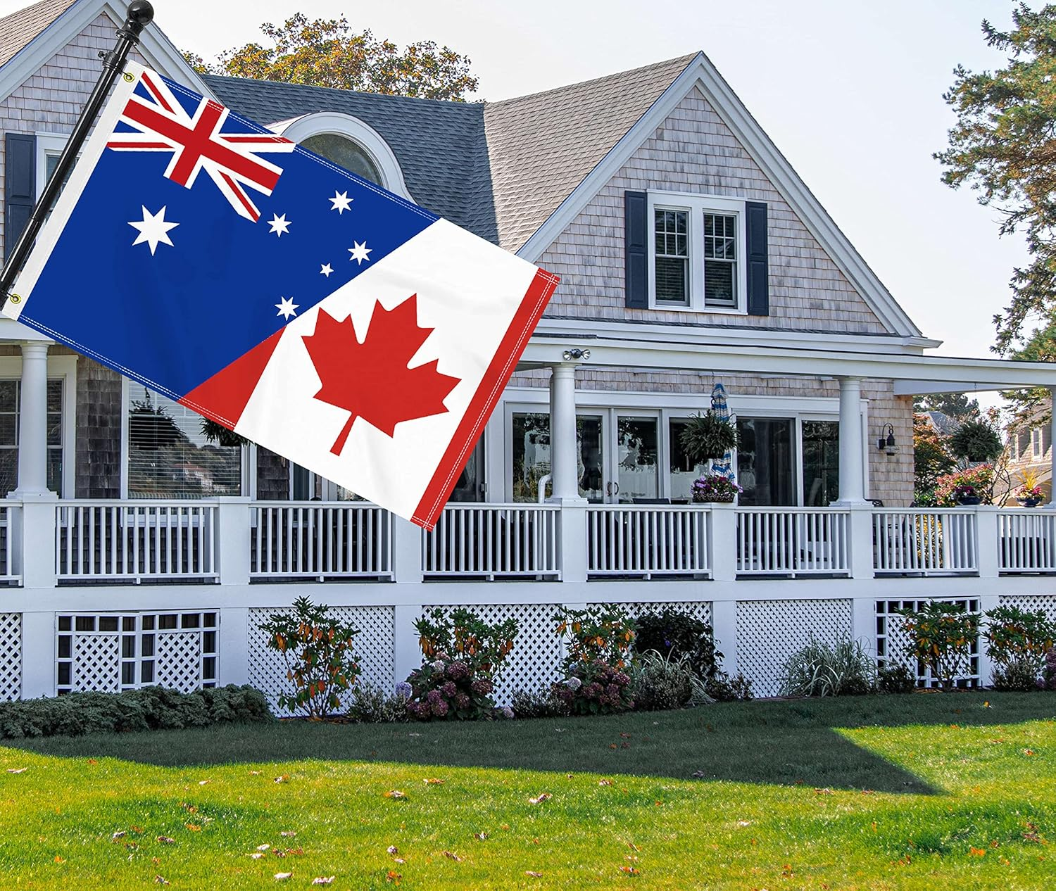 Large 3&times;5 FT Canada Australia Friendship Flag, Big Canadian 100D National Outdoor Banner,Decorgarden with Brass Gromment image number 4