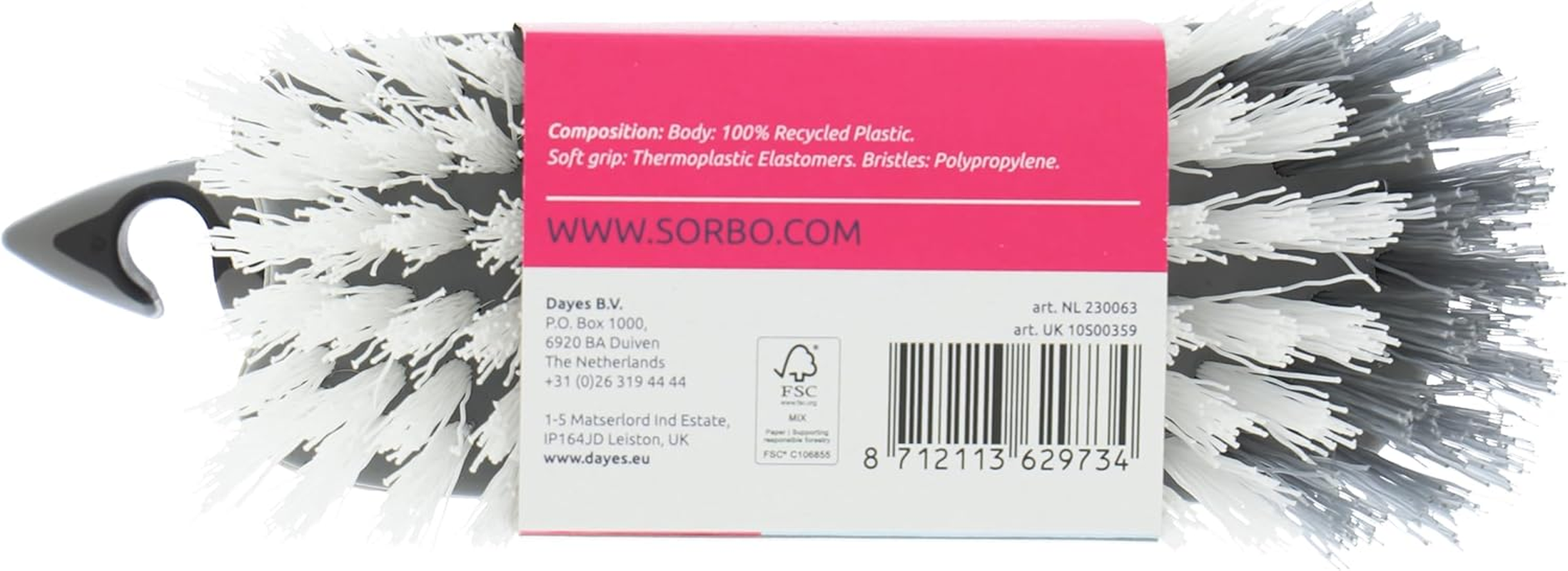 Sorbo Scrubbing Brush, Grey, Regular image number 3