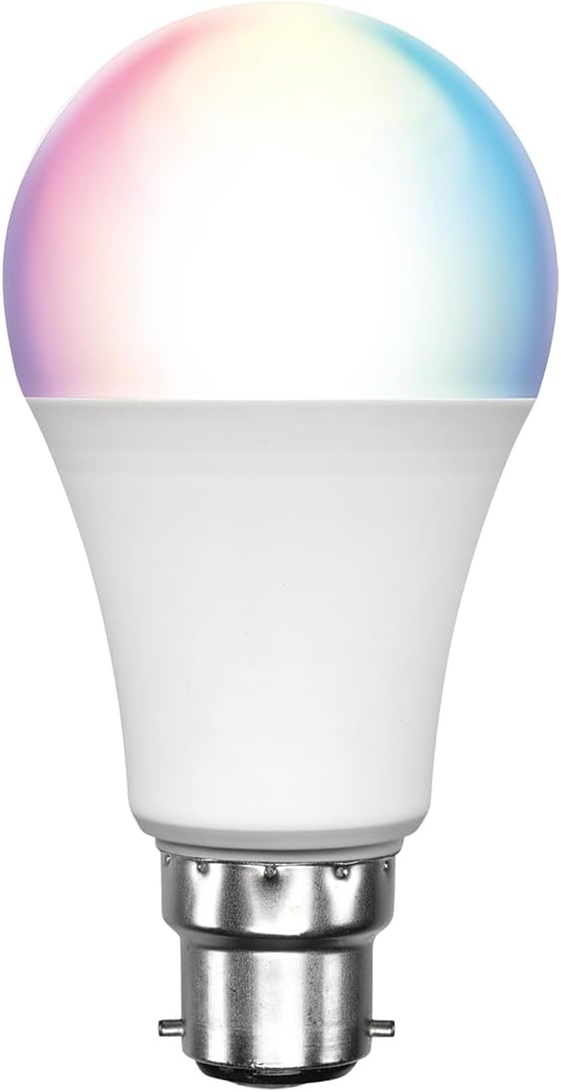 Brilliant B22 Biorhythm Smart Wi-Fi RGB LED Bulb, Warm White