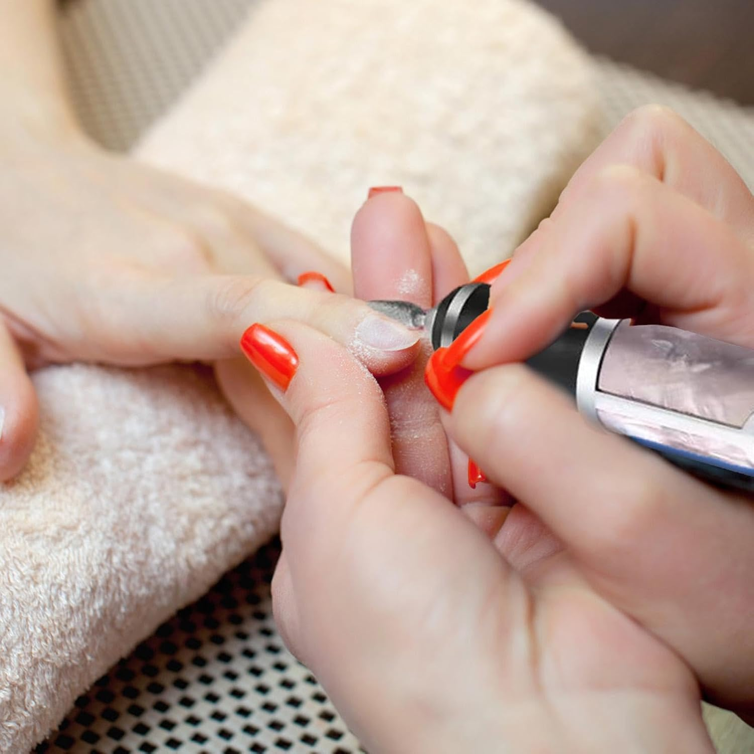 Electric Nail Files Set, Cordless Nail Files Electric Nail Drill Nail Filer Electric, Nail Grinder Manicure, 2000Rpm 4 Speeds Electric Nail File for Manicure Pedicure Cuticles Hard Skin Removal image number 3