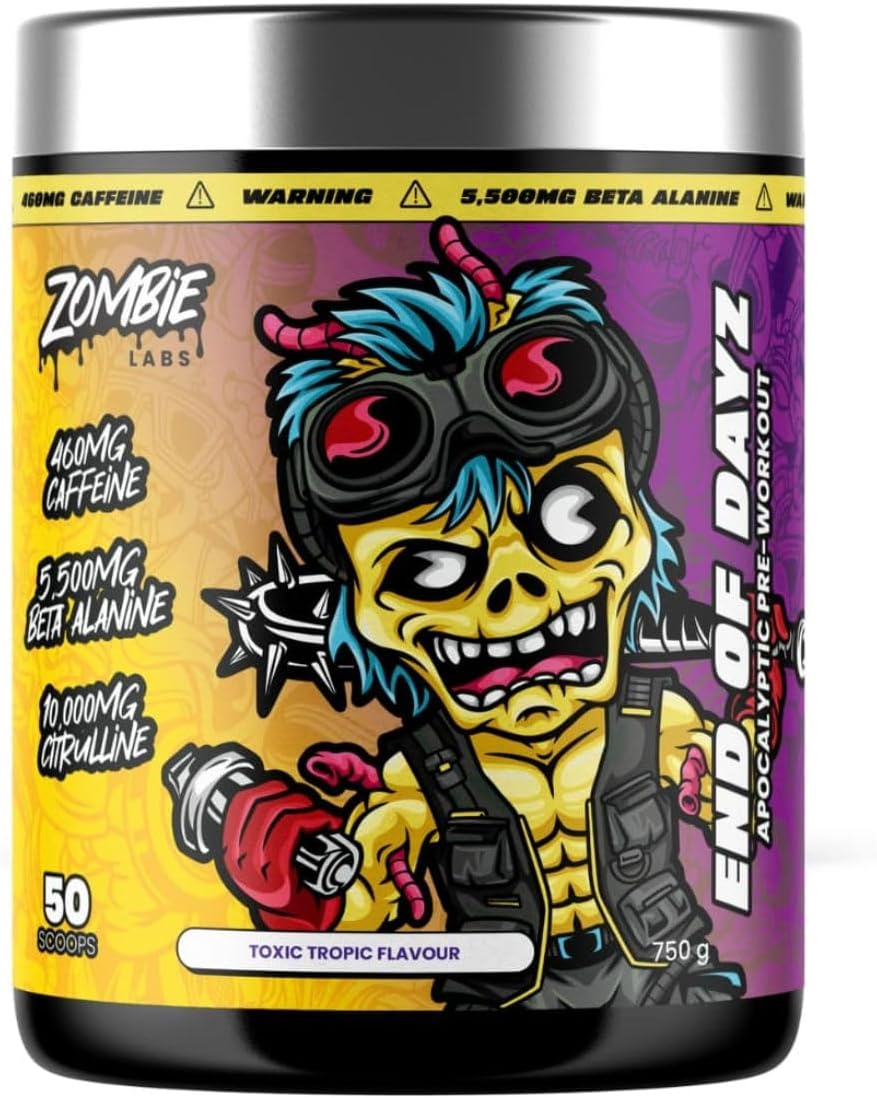 Zombie Labs End of Dayz Pre-Workout 50 Serves Toxic Tropic Flavour image number 1