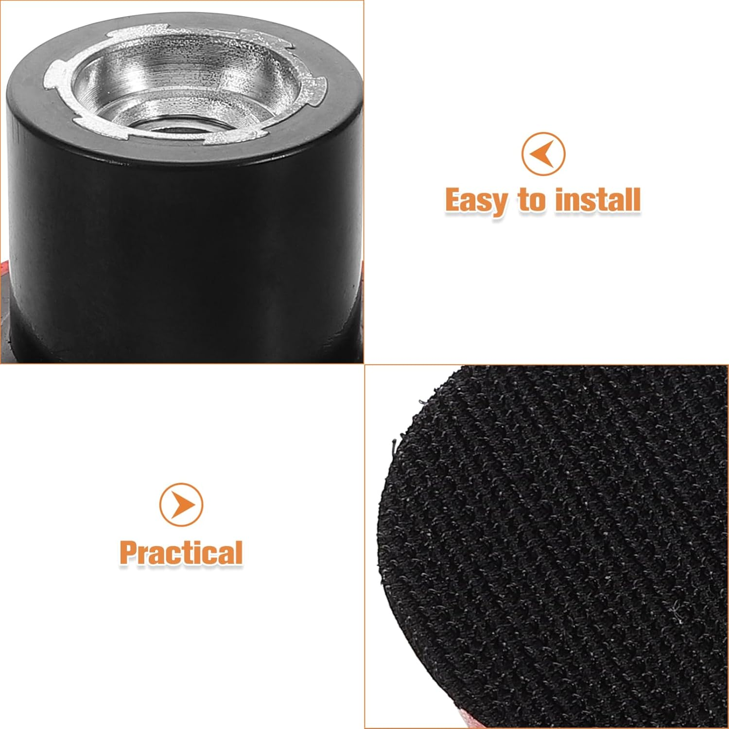 GANAZONO Self-Adhesive Sanding Disc Holder for Angle Grinder Polisher Pad Sponge for Wood Metal Automotive image number 6