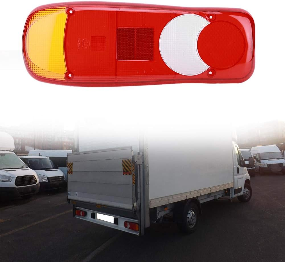 MUNEFE LED Trailer Lights Cover, Reverse Brake Light Shell, Stop Rear Flash Lamp Cover for Lorry Trucks Trailer Boat Pickup RV Campers image number 6