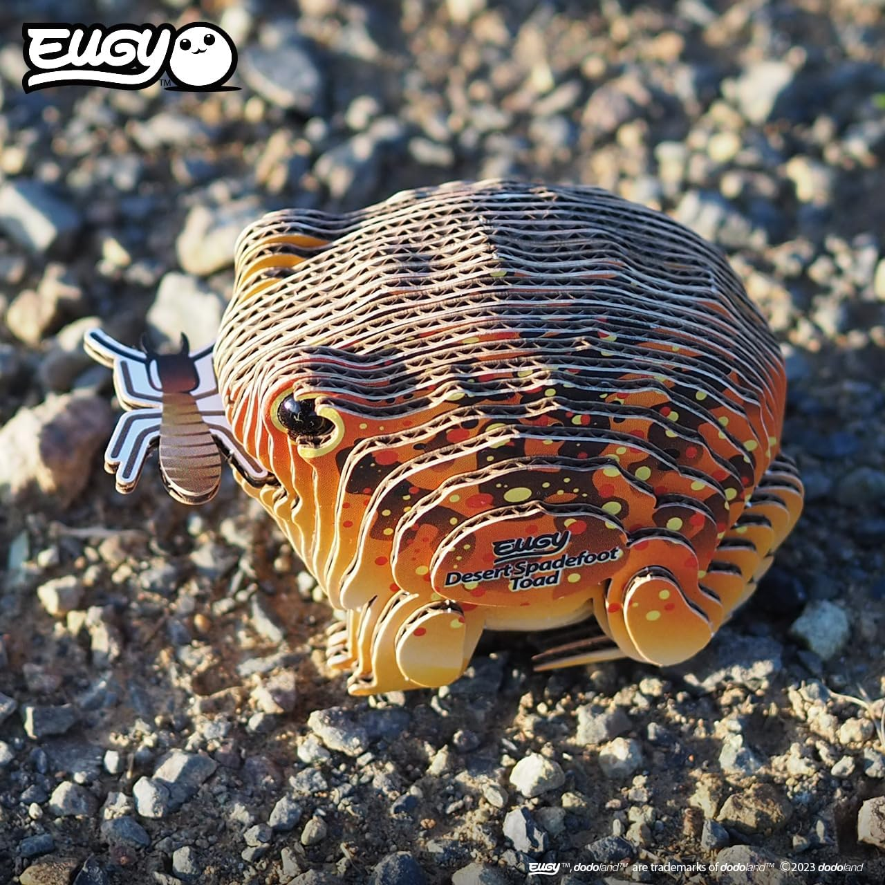 EUGY 117 Desert Spadefoot Toad Eco-Friendly 3D Paper Puzzle [New Seal] image number 5
