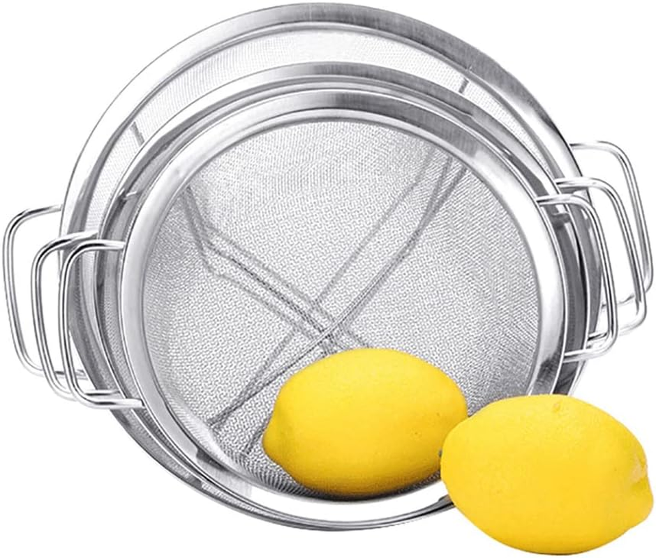 25Cm Stainless Steel Fine Mesh Strainer Bowl Drainer Vegetable Sieve Colander image number 2