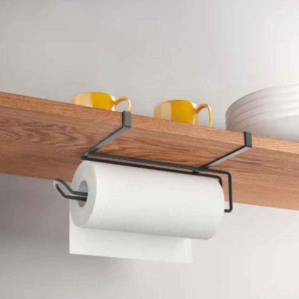 Metaltex Easy Roll Undershelf Paper Towel Holder - Multipurpose Space-Saving Kitchen Roll Shelf - Touch-Therm Lava, 35 X 18 X 10 Centimeters image number 6