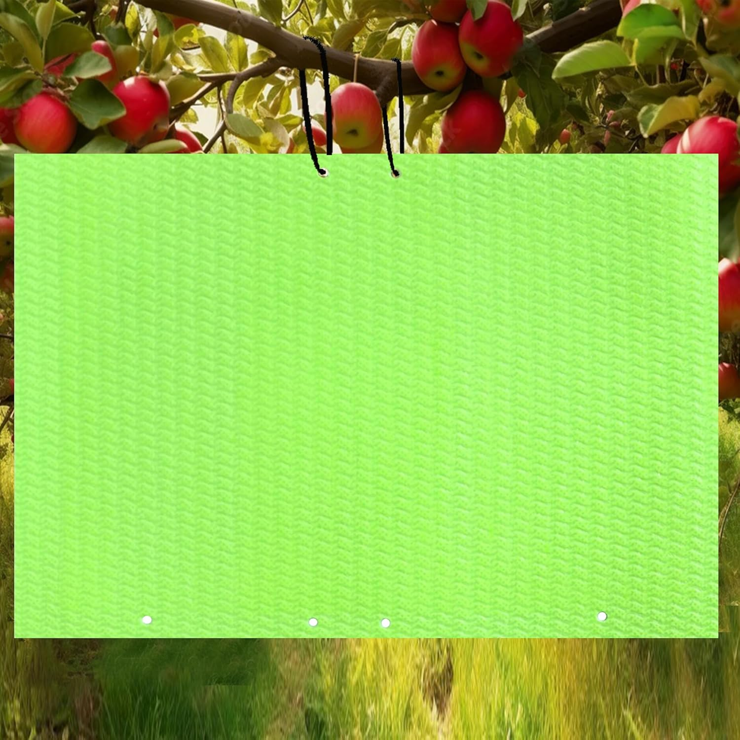 20-Pcs (25 * 20Cm) Fruit Insect Fly Traps, Increase Fertilizer, Insect Sticky Trap for In/Outdoor, Greenhouse Vegetables, Lawn, Garden, Farm, Home, Horticulture & Agriculture, Orchard Fields (Green) image number 1