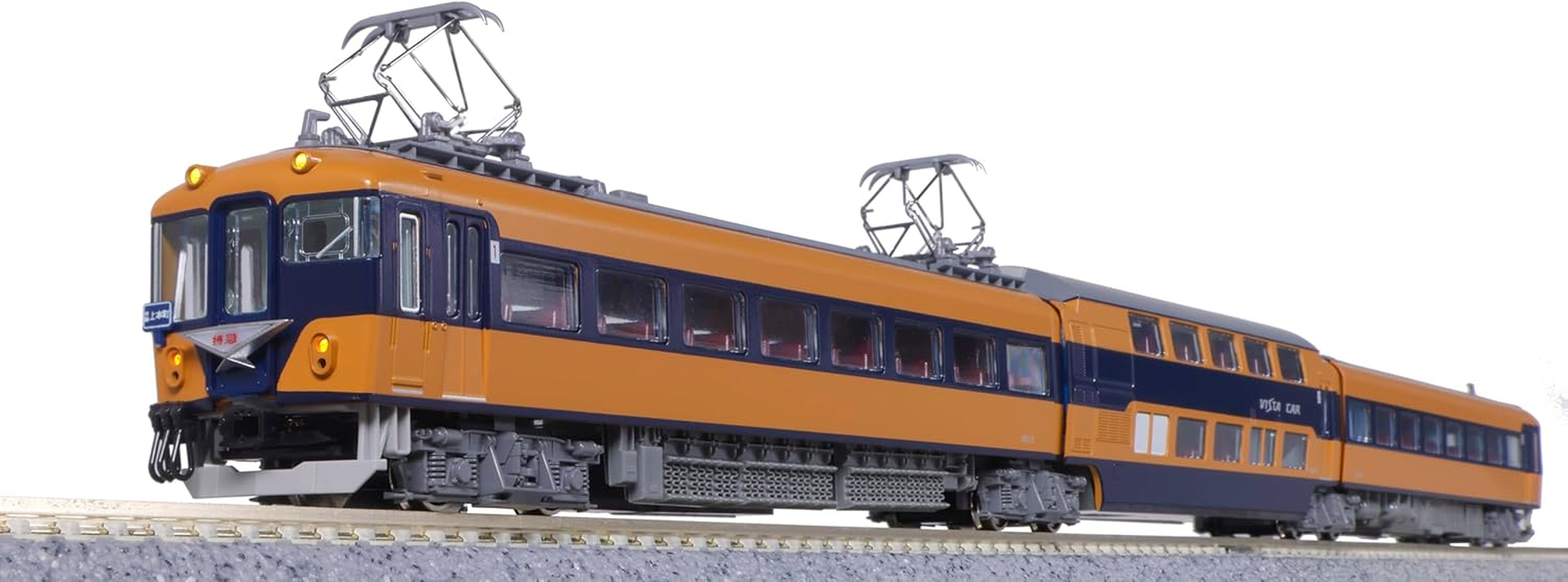 KATO N Gauge Kintetsu 10100 Series New Vista Car, Renovated Type, C Formation, 3-Car Set, 10-1910 Railway Model, Train
