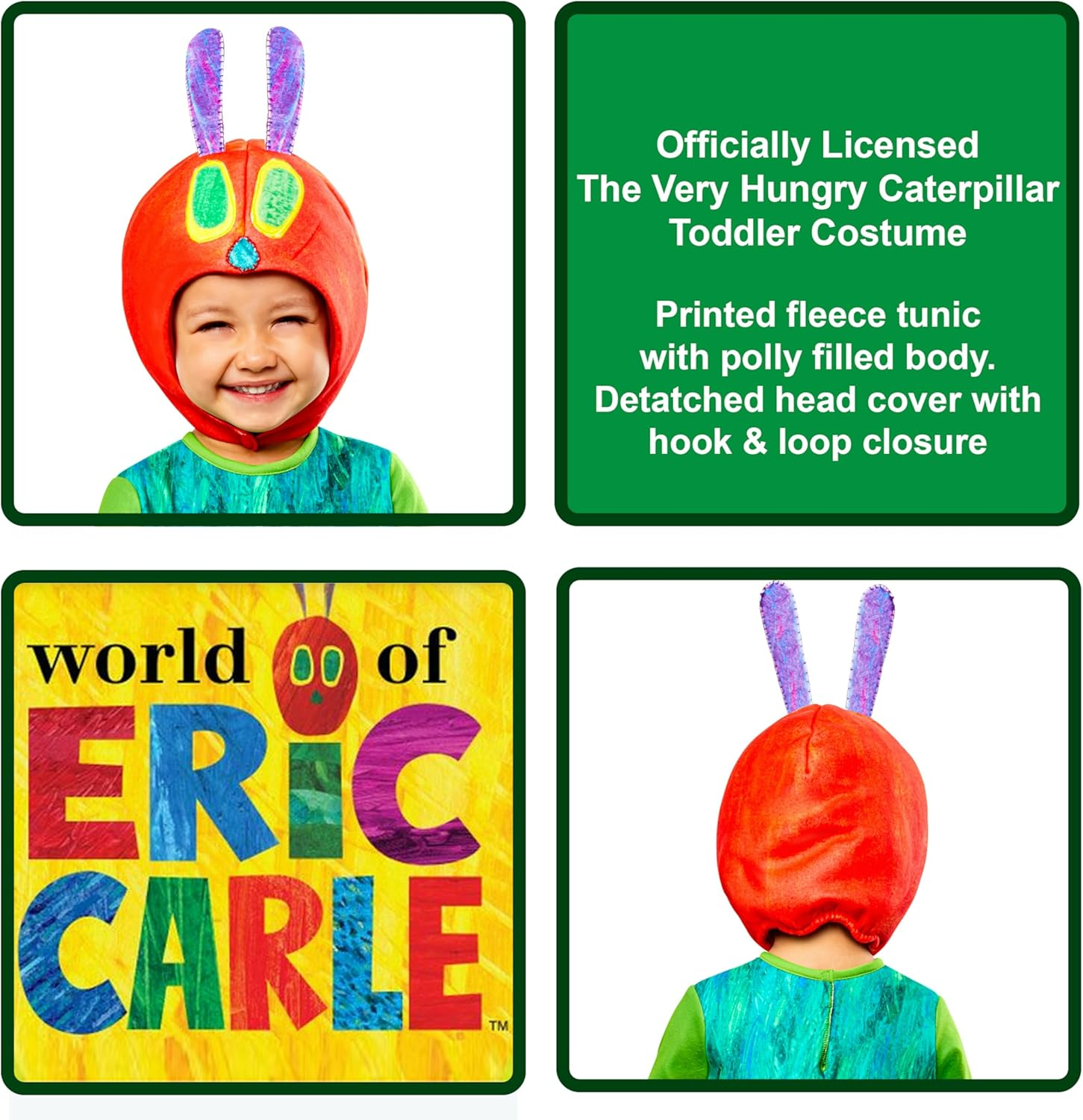 Rubie'S - World of Eric Carle Very Hungry Caterpillar Costume - Toddler image number 6