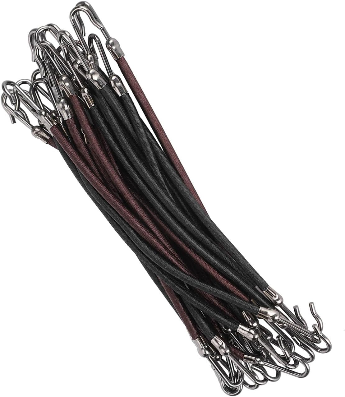 Women Ponytail Hooks Hair Clips Elastic Hair Ties 20Pcs Ponytail Holders Hair Accessory image number 4