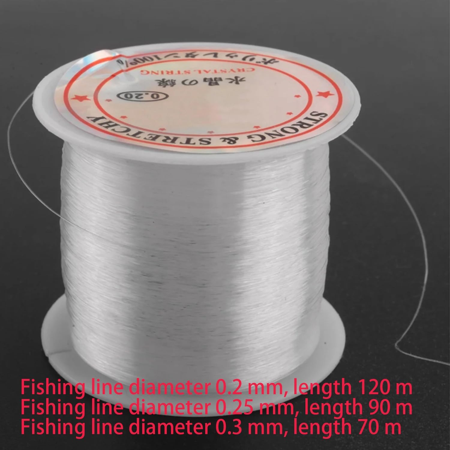 3 Roll Transparent Fishing Line Set,0.2Mm/0.25Mm/0.3Mm Nylon Line,Ultra-Strong Invisible Line,Transparent Nylon Fishing Line,Suitable for Beadwork,Handicrafts and Jewellery Making image number 4