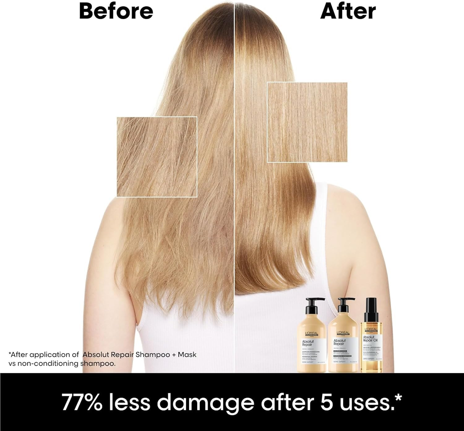 L'Oreal Professionnel Serie Expert Absolut Repair Conditioner 500 Ml image number 3