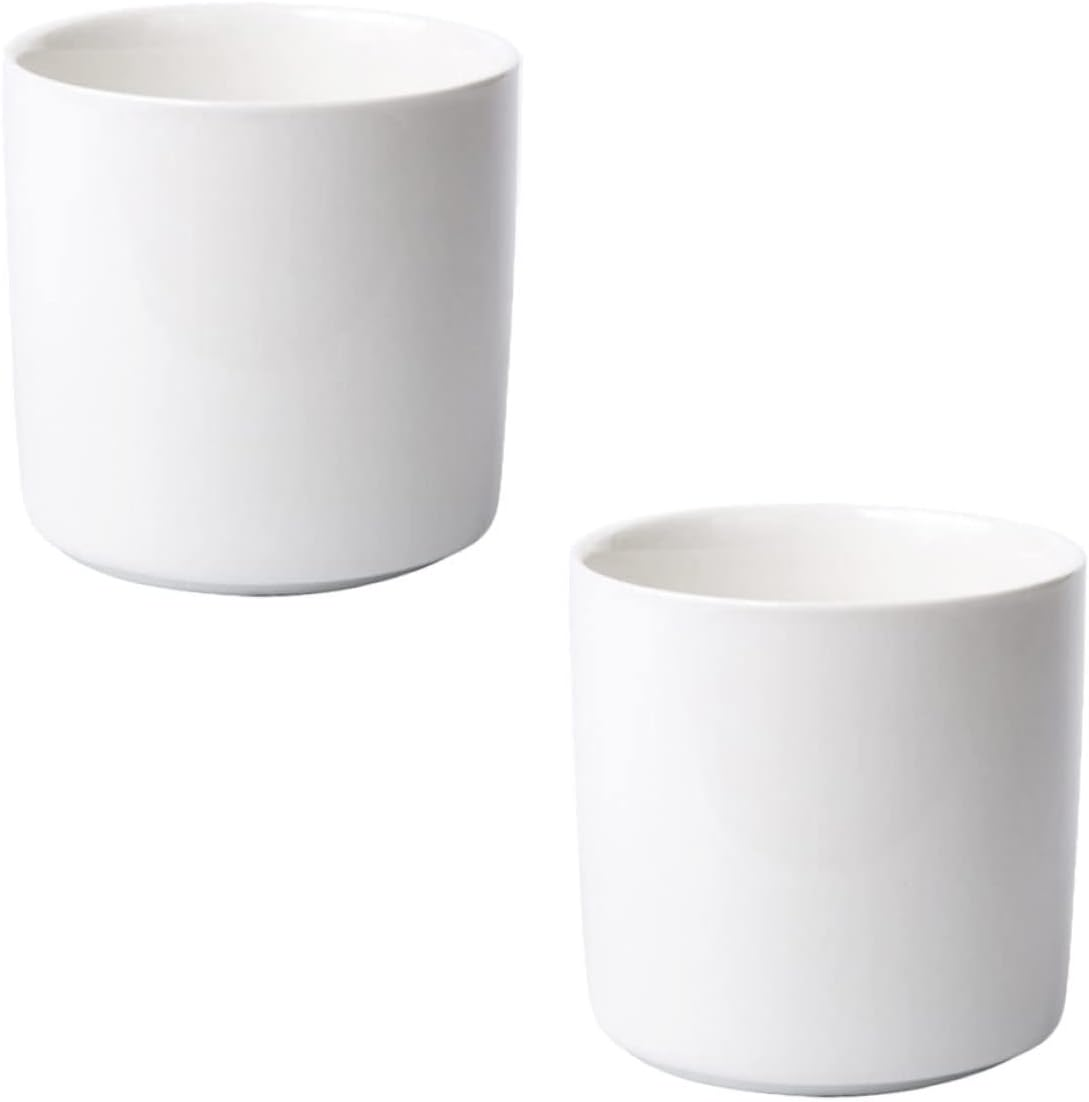 2Pcs Ceramic Flower Pot round Succulent Plant Container for Home Office Decor Elegant Desktop Planter for Small Spaces for Succulents Indoor Plants image number 1