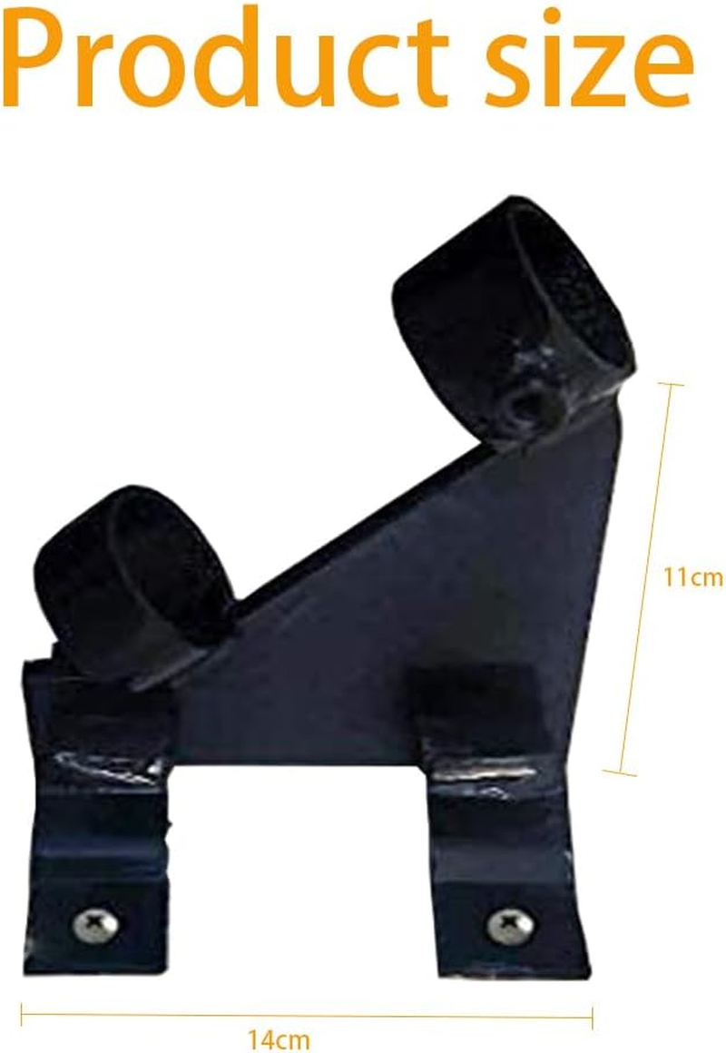 Flagpole Mount Bracket Fit for Balcony Railing Flag Pole Holder Clamp,No Drilling Flag Pole Holder for Railing,Flag Pole Holder Adjustable,Multi-Position Flag Pole Mounting Bracket（Black image number 2