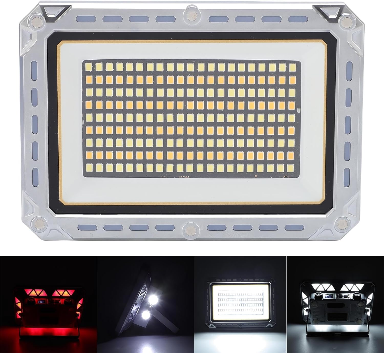 Viagasafamido Work Light, Magnetic Rechargeable LED Light with 2000 Lumens, Dimmable Folding Design for Workshops, Photography and Reading