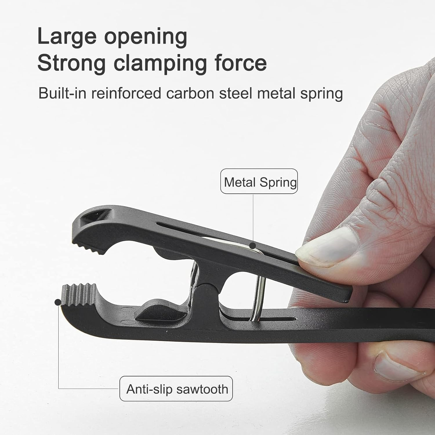 Large Clothes Pins Towel Clips, 8 Pcs Multipurpose Clothes Pins Hook, Strong Plastic Clothes Hanger. S Hook for Shower Curtain Laundry Clothes Pins