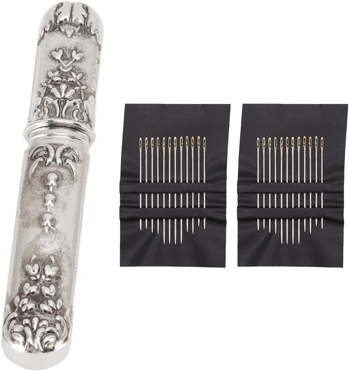 European Vintage Needle Case with Stitching Needles for Hand Crafts Needlework Versatile Lightweight and Portable image number 3