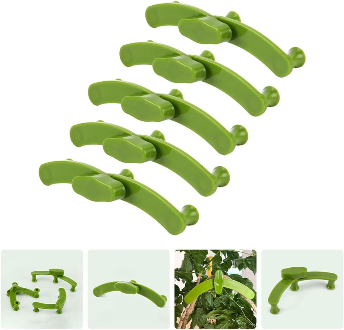Angoily 5Pcs Plant Trainer Clips Set Plant Trainer Clips Set Plastic Multi-Angle Branch Benders Branch Benders Stem Training Twig Fixing Support Tools Bonsai image number 4