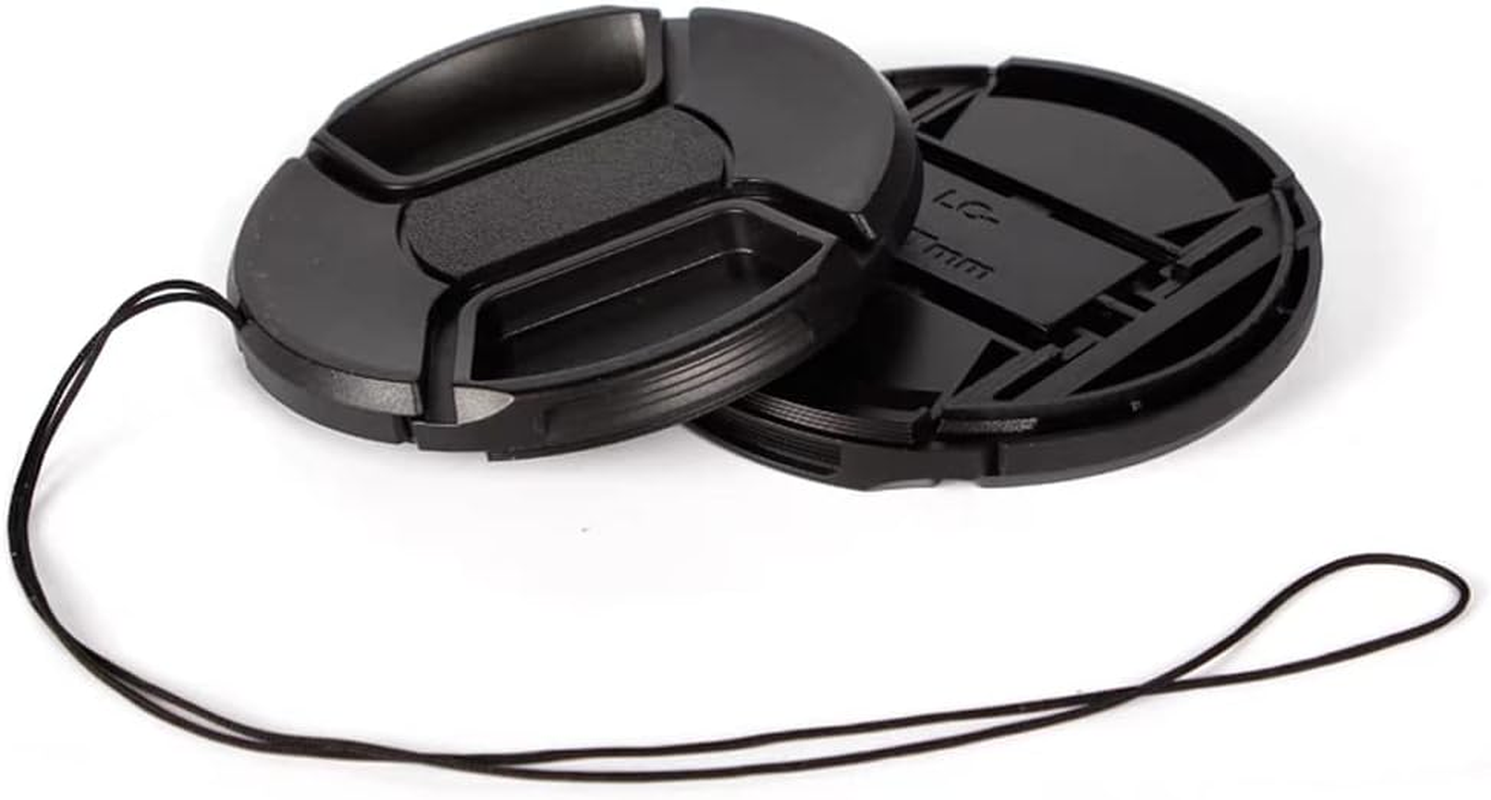 55Mm Lens Cover Cap Compatible for Nikon D3500 D5600 Kit AF-P 18-55Mm Lens (2 Pack)