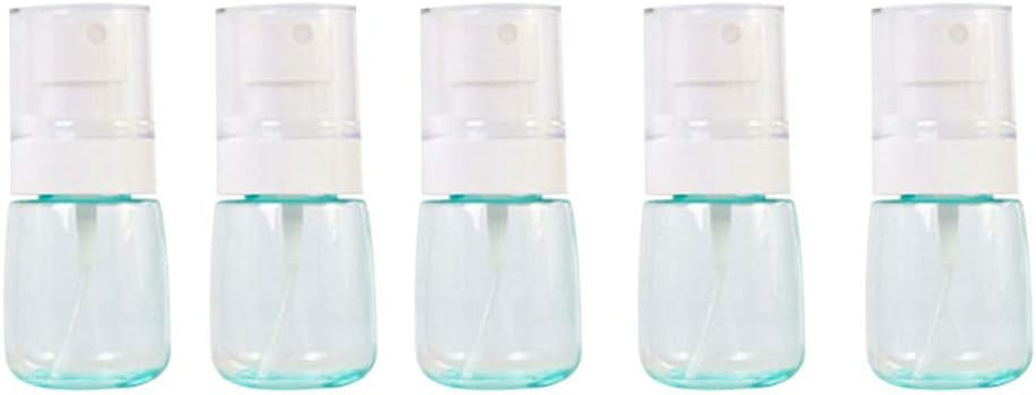 Lihaer Empty Atomiser Bottles Portable Small Spray Bottles Set with 5 Pieces Fine Mist Clear Squirter Liquid Containers for Home, Garden, Cleaning, Travel, Perfume Pink 2# 30Ml